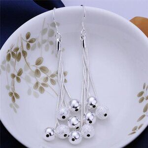 925 Sterling Silver Drop Dangle Chandelier Hook Earrings